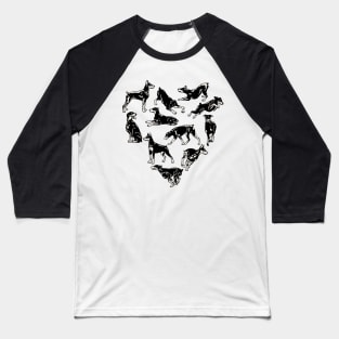 Doberman's Heart Baseball T-Shirt